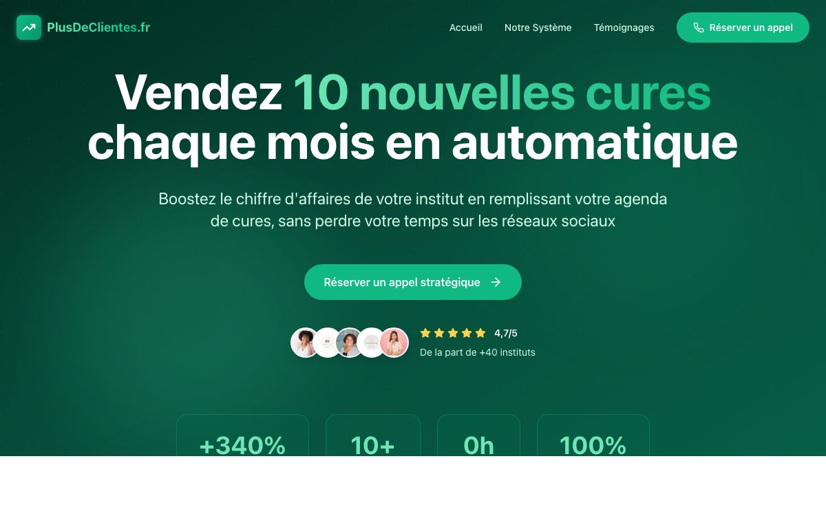Plus de Clientes